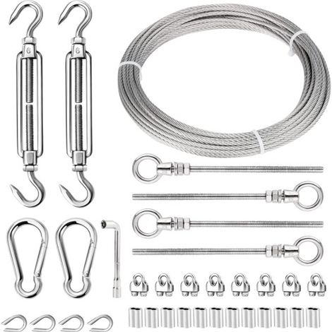 Kit de Câble Métallique,Câble en Acier Inoxydable Kit de Câbles en Acier Inoxydable,Câble Métallique Fixation,Câble Métallique en Acier Inoxydable,Câble Métallique - 17