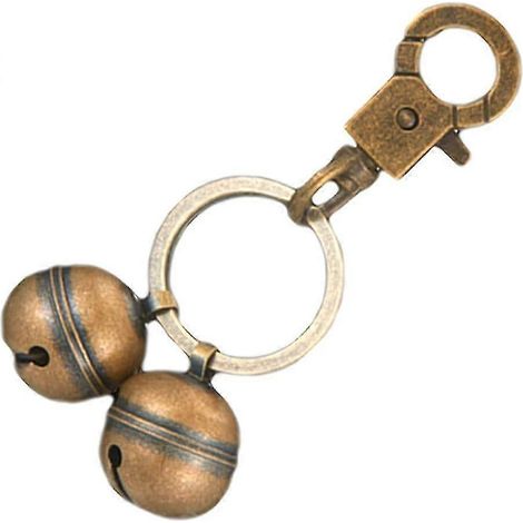 Clochette en laiton avec fermoir, breloque vintage pour chien et chat
