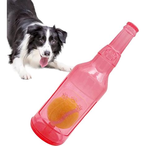 Dog Drinking Bottle Toy, Squeaky Toy for Puppy Tooth Care, Puppy (1/5)