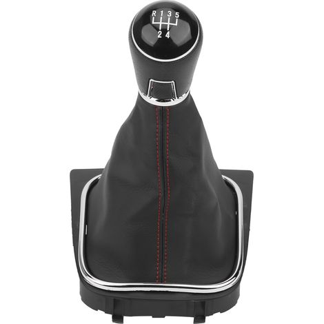 GARRYFIZH Pommeau de levier de vitesse, soufflet de levier de vitesse de rechange ergonomique avec couvercle anti-poussière pour A7 MK7 GTD 2013‑2018(5 vitesses) (1/5)