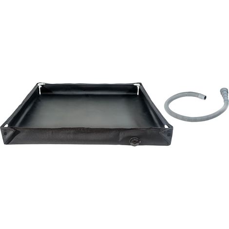 Bassins de douche de camping pliables avec tuyau de drainage - Plateau portable étanche pour la plage et les voyages (1/5)