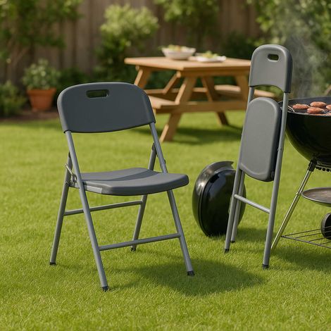 Chaise pliante Werka pro couleur gris