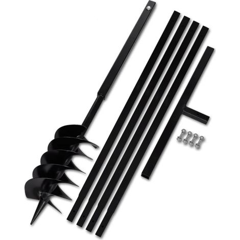 Erdbohrer mit Griff 150 mm Verlängerungsrohr 5 m vidaXL (1/6)