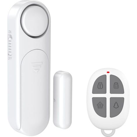 Alarme Maison sans Fil, Alarme de Porte et Fenêtre 2 Modes Capteur sans Fil Magnétique pour Système de Sécurité Maison Sécurité Enfants Blanc (1/5)