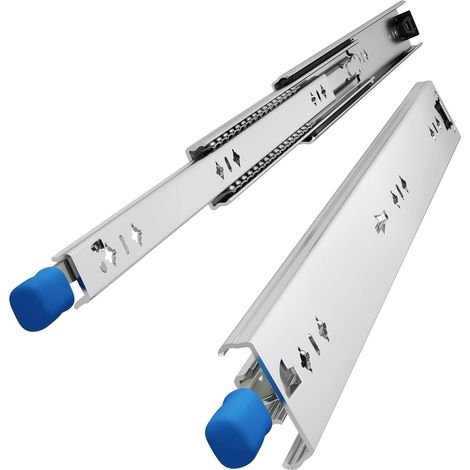 Glissières à billes, métalliques de verrouillage pour tiroirs, en 3 (1/5)