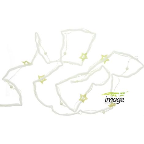 Ghirlanda di stelle e perle 300 cm 1 pz. (1/2)