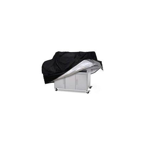 Housse de mobilier de jardin, housse pour barbecue, housse pour grill, protection UV/imperméable/anti-humidité, noire, 145 x 61 x 117 cm (1/4)