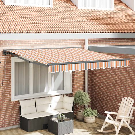 Markisenrahmen Blau und Orange 300 x 250 cm (1/5)