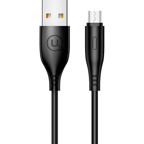 Cavo MicroUSB Usams da 1 m per ricarica rapida, colore nero. (1/5)