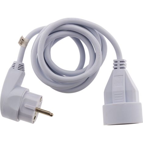 Zenitech – Prolongateur avec parafoudre intégré 1,90m – Câble H05VV-F 3G1mm² – Puissance 3680W sous 230V – Protection intégrée (1/5)