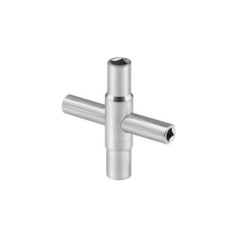 2 clés 4‑en‑1 pour robinetterie – Clé à croix pour douille carrée – Outil de plombier pour pied de biche (1/5)