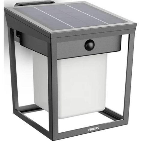Philips LED Blaise 929004631501 Lampada solare da parete per esterno con rilevatore di movimento LED (monocolore) 1.5 W