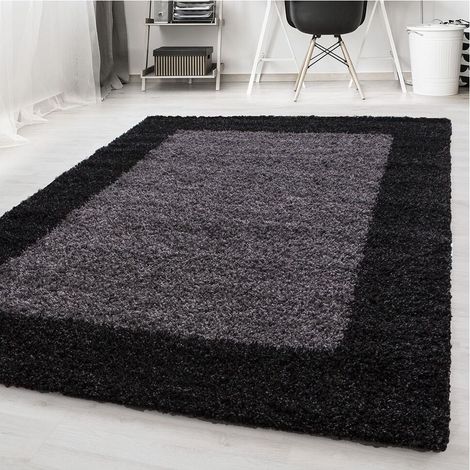 Tapis shaggy contemporain rectangle Ximoz Anthracite 300x400 (1/5)