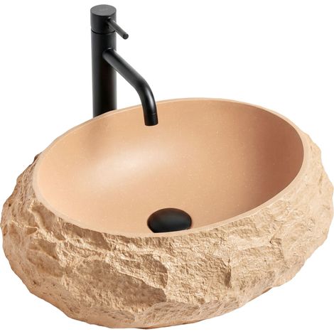 Vasque À Poser Rea Mika Light Terracotta  Beige