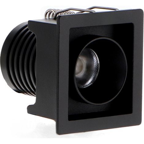 IluminaShop - Foco LED Mini Black Fix Square 5W CCT IP20  3000+4000+6000 (1/2)