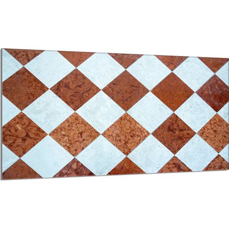 Plaque de protection en verre pour poêle 90x52 Mosaïque (1/5)