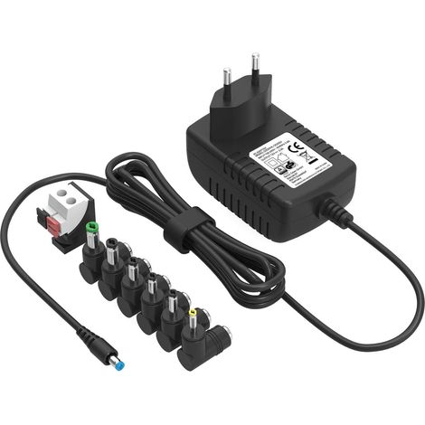 Chargeur Universel 12V 2A Adaptateur Secteur pour Lecteur DVD Portable (1/5)