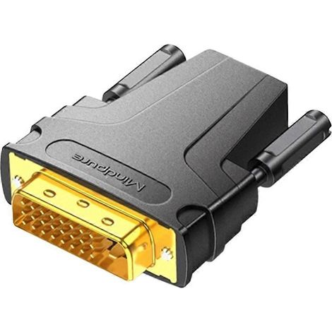 Adaptateur TV convertisseur DVI mâle vers femelle compatible 24+1 (1/5)
