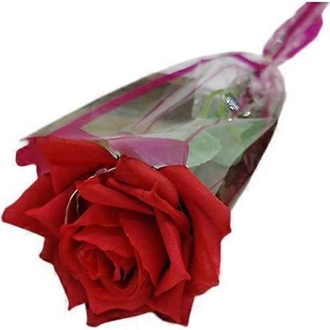 fleur artificielle réaliste en soie, écologique, avec LED, pour décoration florale artificielle.rouge (1/5)