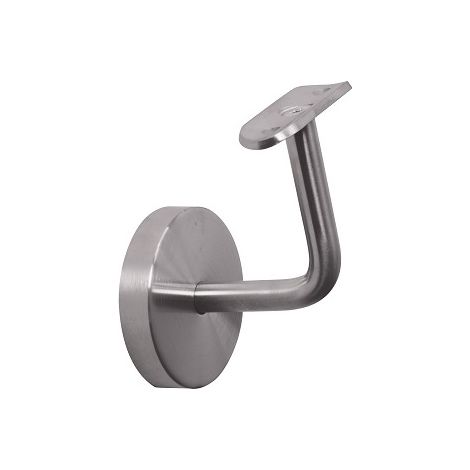 [QUALITE FRANCAISE] - Support mural de main courante 90° AVEC CACHE VIS pour tube de Ø42,4mm - Longueur 82mm - À visser - Inox 316