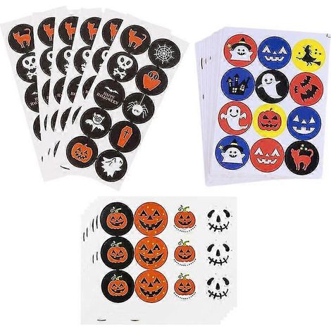 30 Blatt Halloween-Aufkleber für Halloween-Dekorationen (1/3)