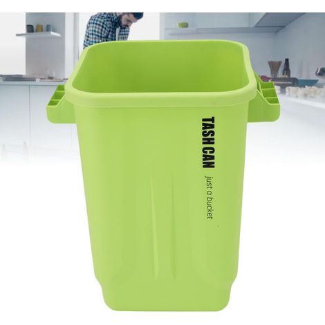 Poubelle de cuisine grand format avec compartiment composteur de déchets - Stockable à 2 poignées robustes - Polyéthylène haute qualité (1/5)