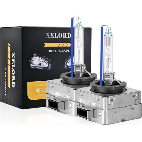 2 Ampoules Xenon D1S 35W 12V 8000K Lumière Blanche Bleu Pâle Pour Phare De Voiture (1/5)