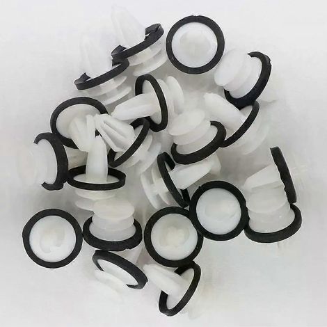 10 clips de panneau de porte avec mastic et vis de fixation, composants de réparation pour Ford (1/4)