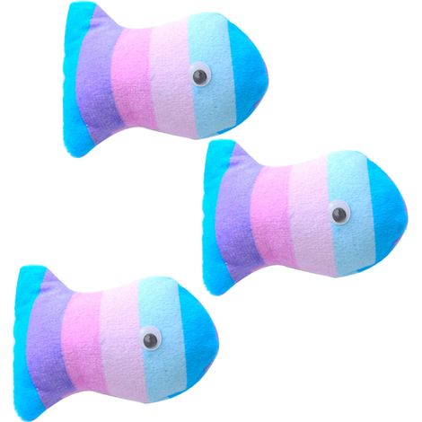 3 jouets en forme de poisson pour chat, jouet à l'herbe à chat, jouet à mâcher, stimulation instinctive, idéal chatons (1/5)