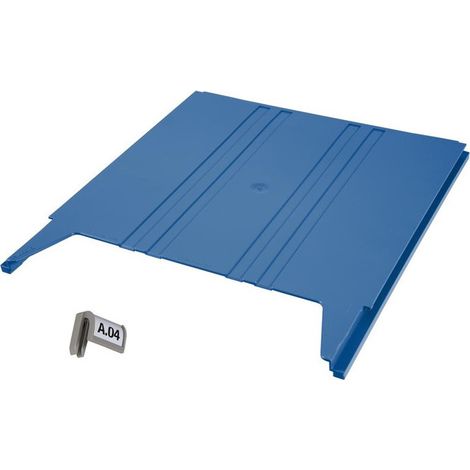 Trieur mural FLAT Module d'installation bleu l240xP15xH302mm EICHNER