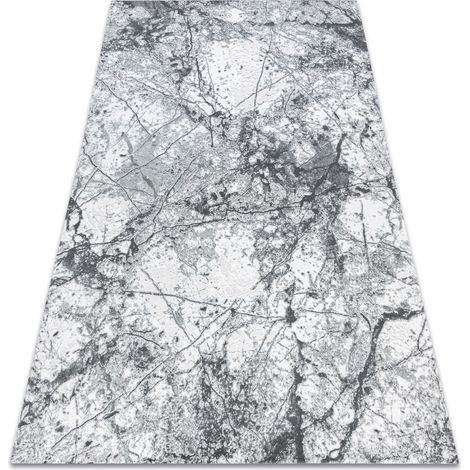 Teppich ACRYL VALENCIA 073 MARMOR hellgrau / dunkelgrau grey 80x150 cm
