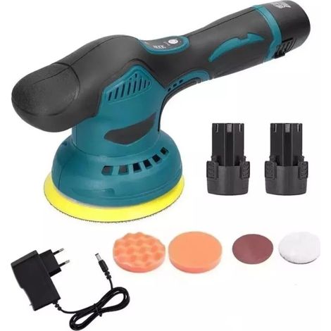 LUCIDATRICE ROTORBITALE DOPPIA BATTERIA 12V 8 VELOCITÀ LEVIGATRICE PER AUTO (1/5)