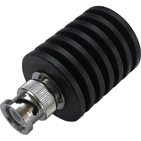 Terminaison coaxiale RF mâle BNC 10 W, charge fictive, DC-3 GHz, 50 ohms, plaquée nickel, accessoires RF (1/4)