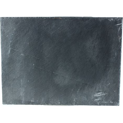 Assiette de présentation rectangle en ardoise grand format