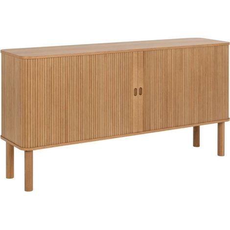 Aparador Norsica Dunmavo 102 , 80x160cm, Número de puertas: 040cm, Chapa de madera natural (1/5)