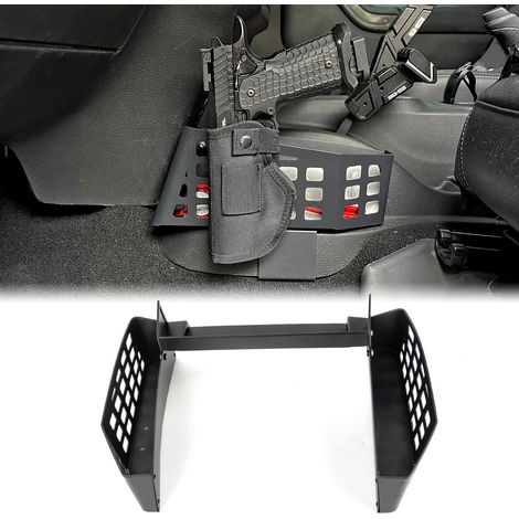 Boîte de rangement en métal pour boîte de rangement pour boîte de vitesses centrale de transmission automatique compatible avec Wrangler 2011-2018, style tactique (1/5)