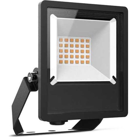 Projecteur LED Noir 10W CCT IP65 - Éclairage Extérieur Polyvalent - 1100lm - 3000-6000K
