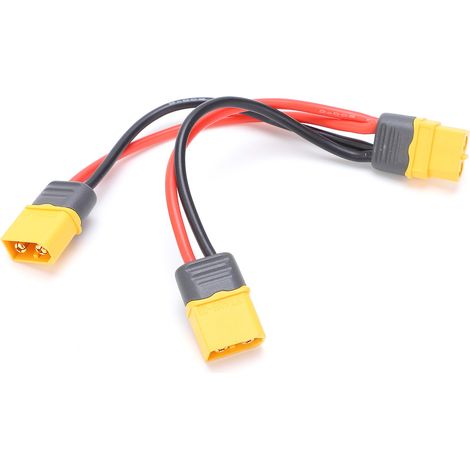 Connecteur XT60 mâle double vers femelle simple, câble en Y pour batterie Lipo RC (1/5)