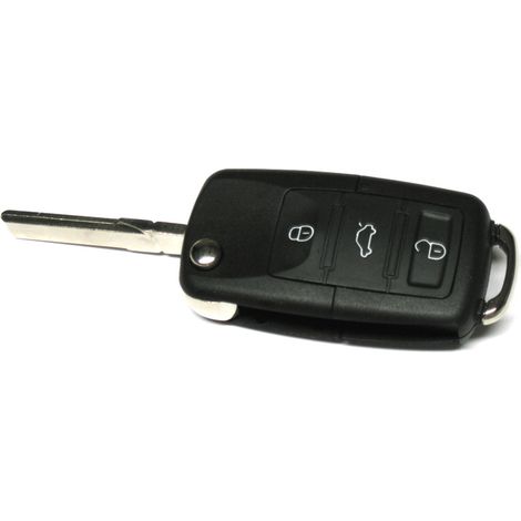 Estuche para mando a distancia VW Amarok Caddy Crafter Lupo Eos Fox Polo Golf Passat New Beetle T4 T5 Touran Touareg Sharan (1/5)