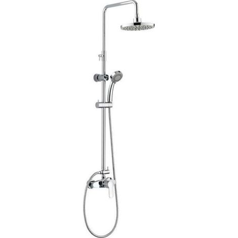 ROUSSEAU Colonne de douche avec robinet mitigeur mecanique Shenti chrome
