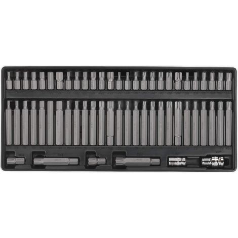 tbt11 Plateau à outils avec 60 Ribe/12,7/hexagonale/Sécurité Trx-star Bit Set