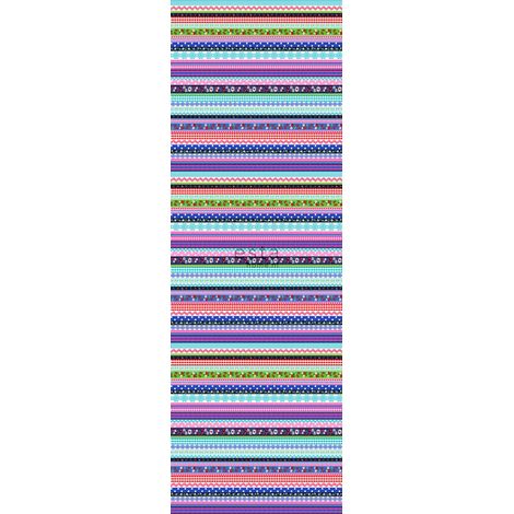 papier peint panoramique petits noeuds ruban multicolore  - ESTAhome (1/5)