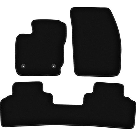 Tapis de sol BASIC en velours noir pour : Ford Tourneo Courier Kombivan (2014-) (1/5)
