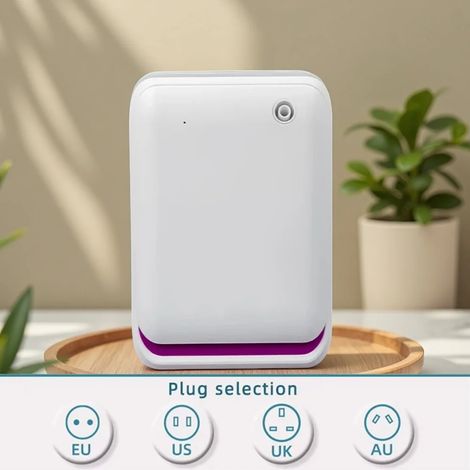 Diffuseur d'arômes (Bluetooth blanc), diffuseur de parfum intelligent, diffuseur d'arômes électrique pour la maison (1/5)
