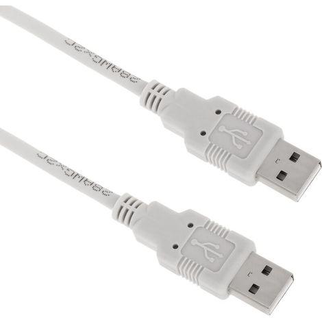 Câble USB 2.0 A mâle vers USB A mâle 1 m gris (AM/AM) (1/5)