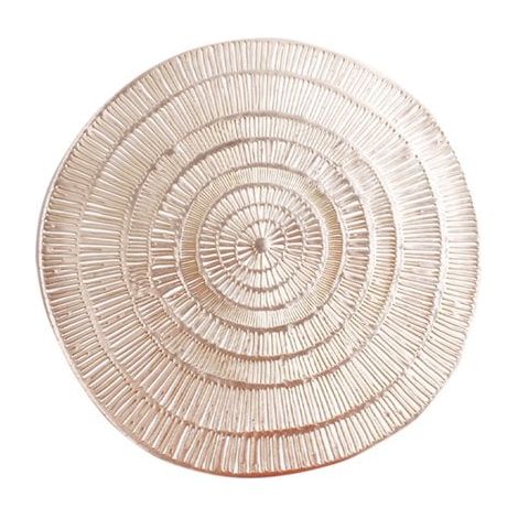 Sous-assiette de Présentation Dorée en Plastique pour Décoration de Table 38 x 38 x 1 cm - PANGIVO (1/3)