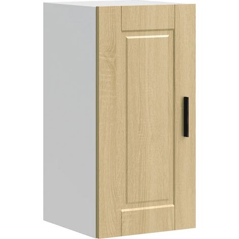 Armadietto pensile da cucina ottimizzazione spazio portaoggetti 30 x 31 x 60 cm in legno multistrato rovere sonoma 020050325