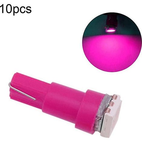 Lot de 10 ampoules LED T5 5050 1SMD 12V 0,5W pour éclairage de tableau de bord. (1/5)