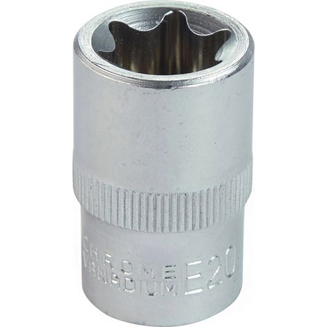 Douille Empreinte étoile E20 carré 1/2"