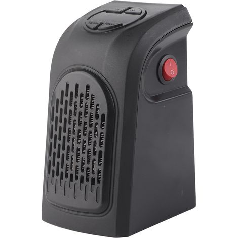 Mini chauffage électrique soufflant avec poignée, idéal pour l'hiver à la maison ou au bureau, et offrant une protection contre la surchauffe. (1/5)
